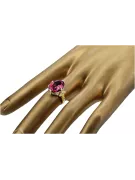 Rubí Oro amarillo de 14 quilates Anillo Joyería vintage vrc369y